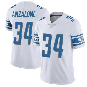 Nike Alex Anzalone Men's Limited Detroit Lions White Vapor Untouchable Jersey