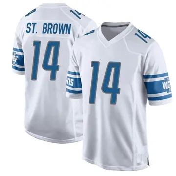 Nike Amon-Ra St. Brown Youth Game Detroit Lions White Jersey
