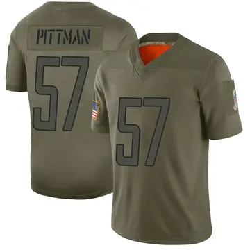 Nike Anthony Pittman Men's Limited Detroit Lions Camo 2019 Salute to Service Jersey