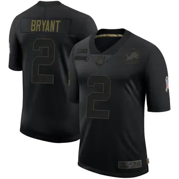 Nike Austin Bryant Men's Limited Detroit Lions Black 2020 Salute To Service Jersey