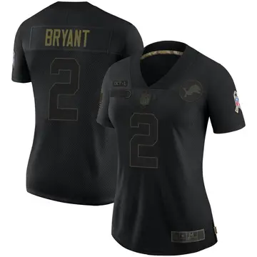 Nike Austin Bryant Women's Limited Detroit Lions Black 2020 Salute To Service Jersey