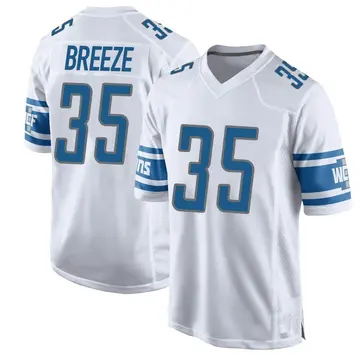 Nike Brady Breeze Men's Game Detroit Lions White Jersey