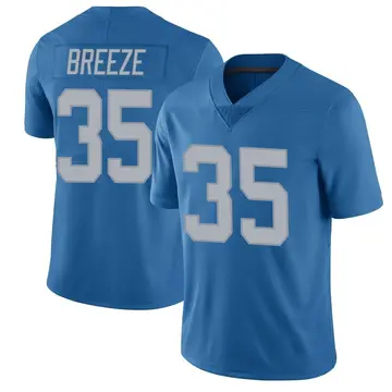 Nike Brady Breeze Men's Limited Detroit Lions Blue Throwback Vapor Untouchable Jersey