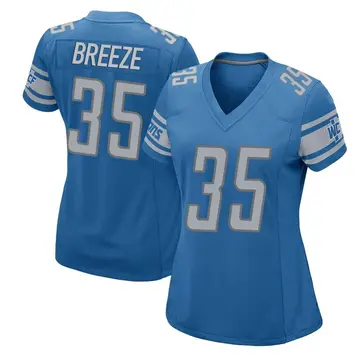Nike Brady Breeze Women's Game Detroit Lions Blue Team Color Jersey