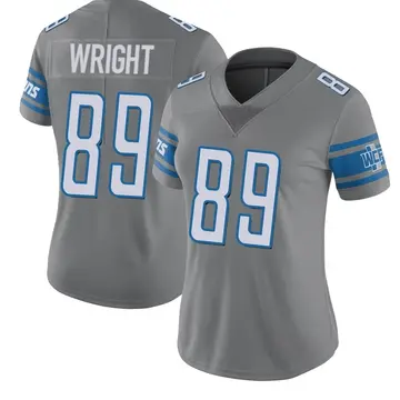 Nike Brock Wright Women's Limited Detroit Lions Color Rush Steel Jersey