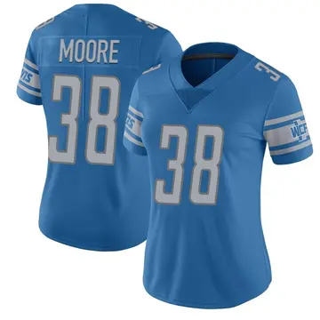 Nike C.J. Moore Women's Limited Detroit Lions Blue Team Color Vapor Untouchable Jersey