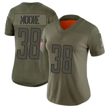Nike C.J. Moore Women's Limited Detroit Lions Camo 2019 Salute to Service Jersey