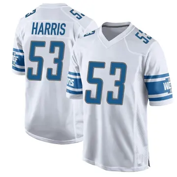 Nike Charles Harris Youth Game Detroit Lions White Jersey