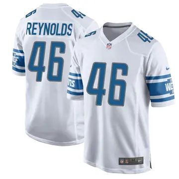 Nike Craig Reynolds Youth Game Detroit Lions White Jersey