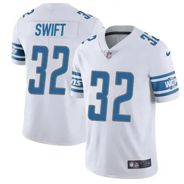 Nike D'Andre Swift Youth Limited Detroit Lions White Vapor Untouchable Jersey