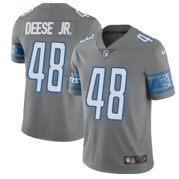 Nike Derrick Deese Jr. Men's Limited Detroit Lions Color Rush Steel Vapor Untouchable Jersey