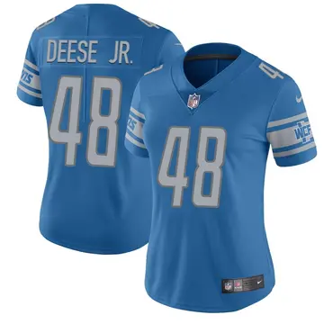 Nike Derrick Deese Jr. Women's Limited Detroit Lions Blue Team Color Vapor Untouchable Jersey