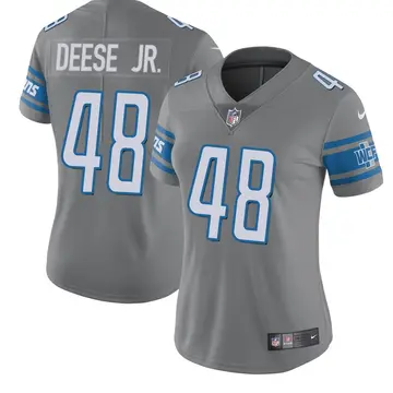 Nike Derrick Deese Jr. Women's Limited Detroit Lions Color Rush Steel Jersey