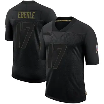 Nike Dominik Eberle Men's Limited Detroit Lions Black 2020 Salute To Service Jersey