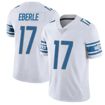 Nike Dominik Eberle Men's Limited Detroit Lions White Vapor Untouchable Jersey