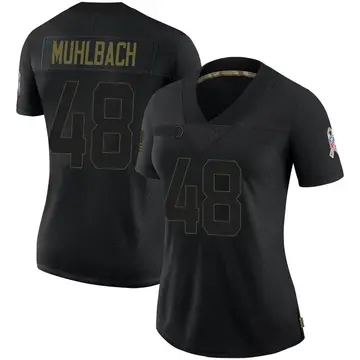 Nike Don Muhlbach Women's Limited Detroit Lions Black 2020 Salute To Service Jersey