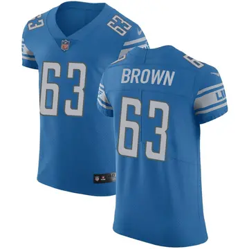 Nike Evan Brown Men's Elite Detroit Lions Blue Team Color Vapor Untouchable Jersey