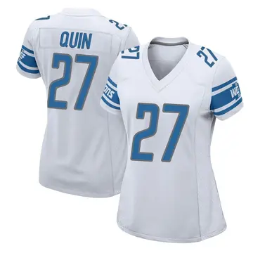 Nike Glover Quin Women's Game Detroit Lions White Jersey