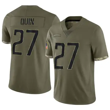 Nike Glover Quin Youth Limited Detroit Lions Olive 2022 Salute To Service Jersey