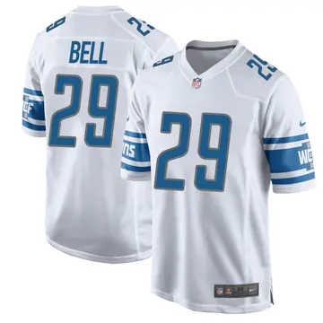 Nike Greg Bell Youth Game Detroit Lions White Jersey