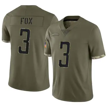 Nike Jack Fox Youth Limited Detroit Lions Olive 2022 Salute To Service Jersey