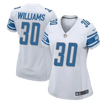 Nike Jamaal Williams Women's Game Detroit Lions White Jersey