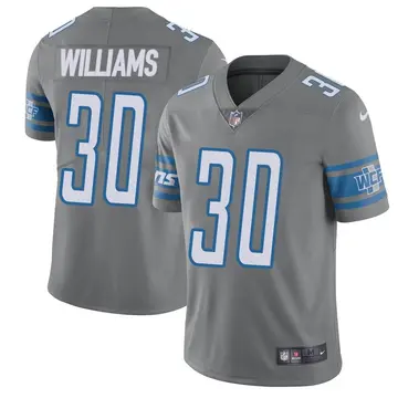 Nike Jamaal Williams Youth Limited Detroit Lions Color Rush Steel Vapor Untouchable Jersey