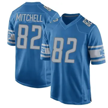 Nike James Mitchell Youth Game Detroit Lions Blue Team Color Jersey