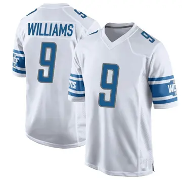 Nike Jameson Williams Youth Game Detroit Lions White Jersey