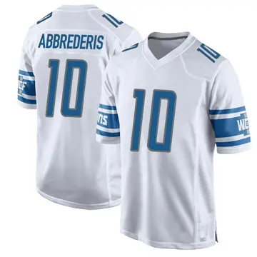 Nike Jared Abbrederis Youth Game Detroit Lions White Jersey