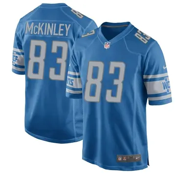Nike Javon McKinley Youth Game Detroit Lions Blue Team Color Jersey