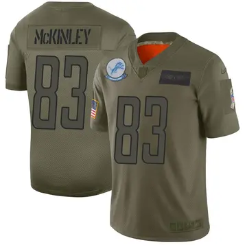 Nike Javon McKinley Youth Limited Detroit Lions Camo 2019 Salute to Service Jersey