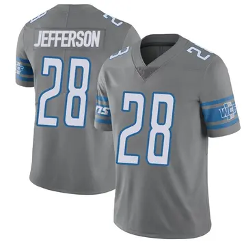 Nike Jermar Jefferson Men's Limited Detroit Lions Color Rush Steel Vapor Untouchable Jersey