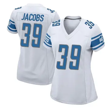 Nike Jerry Jacobs Women's Game Detroit Lions White Jersey