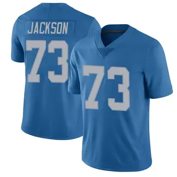Nike Jonah Jackson Men's Limited Detroit Lions Blue Throwback Vapor Untouchable Jersey