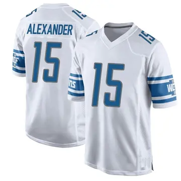 Nike Maurice Alexander Youth Game Detroit Lions White Jersey