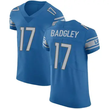 Nike Michael Badgley Men's Elite Detroit Lions Blue Team Color Vapor Untouchable Jersey