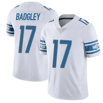 Nike Michael Badgley Men's Limited Detroit Lions White Vapor Untouchable Jersey