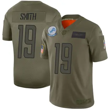 Nike Saivion Smith Men's Limited Detroit Lions Camo 2019 Salute to Service Jersey