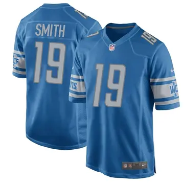 Nike Saivion Smith Youth Game Detroit Lions Blue Team Color Jersey