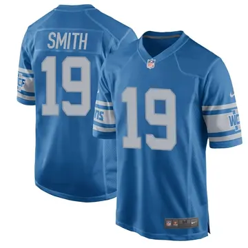 Nike Saivion Smith Youth Game Detroit Lions Blue Throwback Vapor Untouchable Jersey