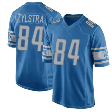 Nike Shane Zylstra Youth Game Detroit Lions Blue Team Color Jersey