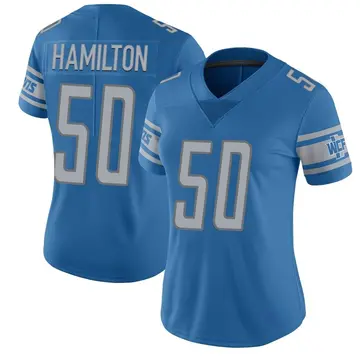 Nike Shaun Dion Hamilton Women's Limited Detroit Lions Blue Team Color Vapor Untouchable Jersey