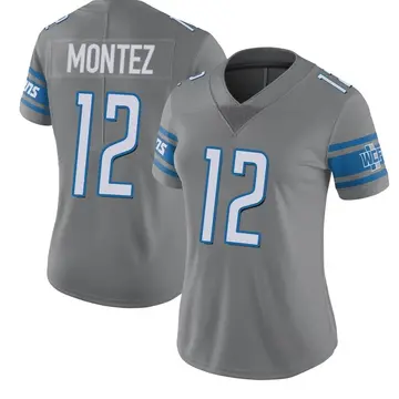 Nike Steven Montez Women's Limited Detroit Lions Color Rush Steel Jersey