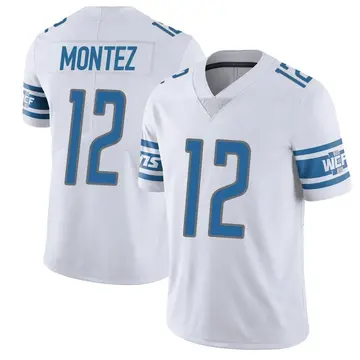 Nike Steven Montez Youth Limited Detroit Lions White Vapor Untouchable Jersey