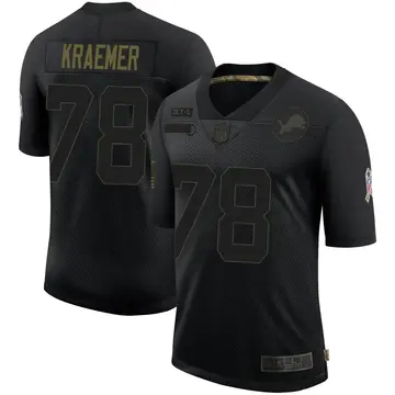 Nike Tommy Kraemer Youth Limited Detroit Lions Black 2020 Salute To Service Jersey