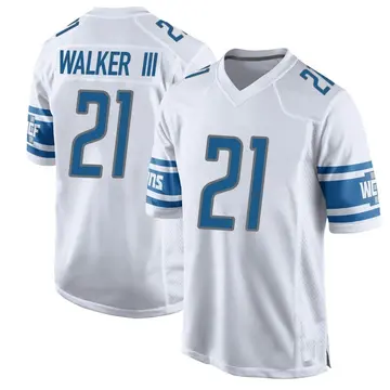 Nike Tracy Walker III Youth Game Detroit Lions White Jersey