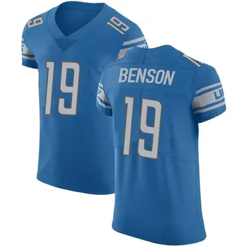 Nike Trinity Benson Men's Elite Detroit Lions Blue Team Color Vapor Untouchable Jersey