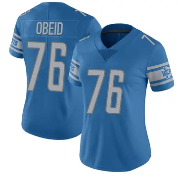 Nike Zein Obeid Women's Limited Detroit Lions Blue Team Color Vapor Untouchable Jersey